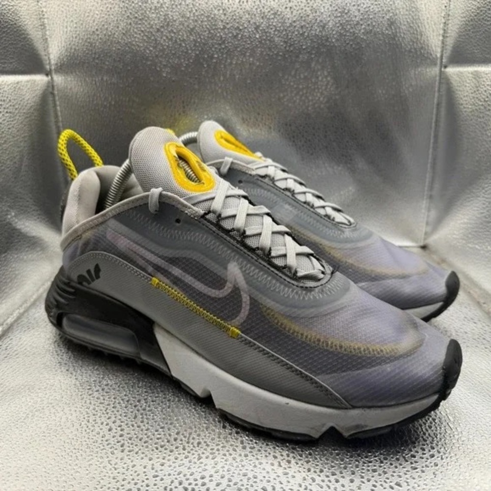 Nike Air Max 2090 Gray with Yellow Accents Men's Sneakers